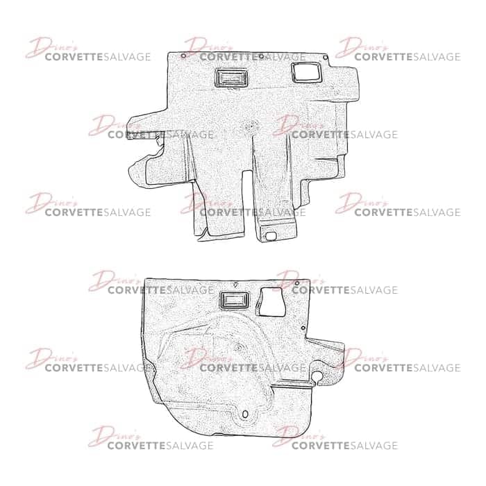 C4 Used Under Dash Kick Panel 1984-1989