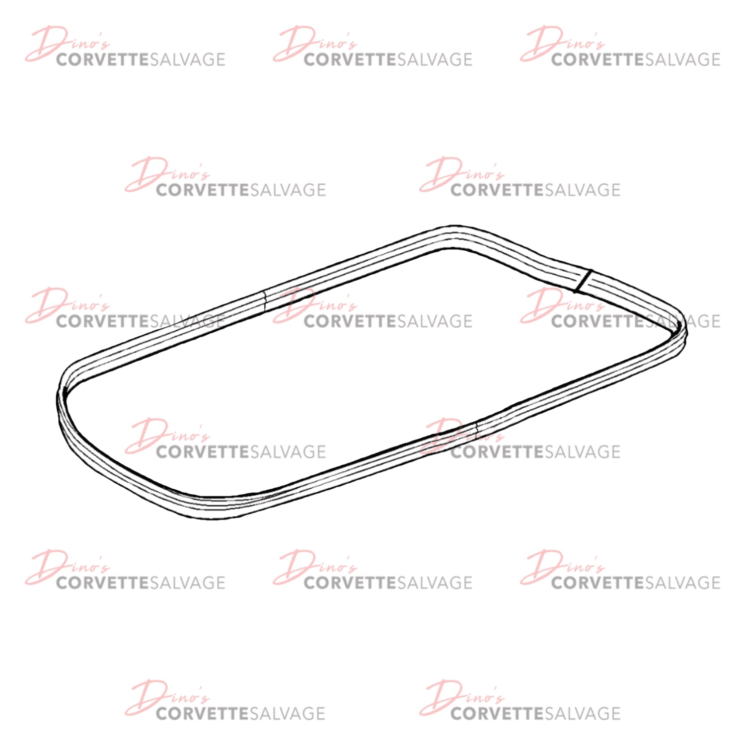 C6 Used Convertible Rear Compartment Lid Weatherstrip 2005-2013