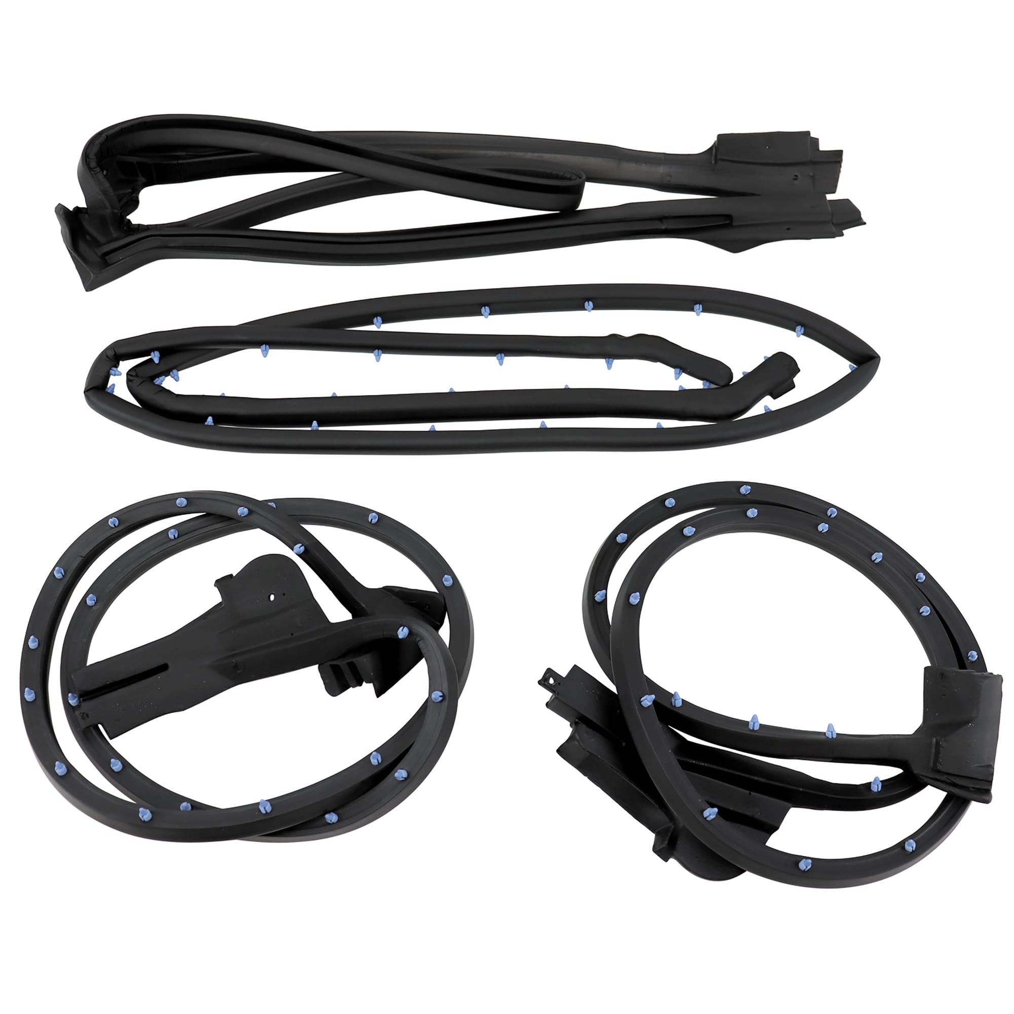 C4 New Weatherstrip Kit - Convertible Body 4 Piece - USA 1990-1996