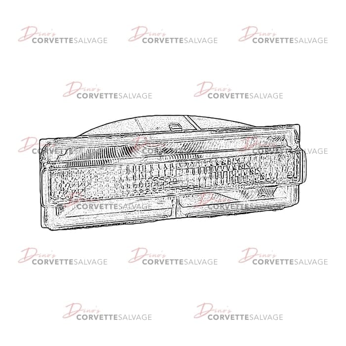 C4 Used Third Brake Light Assembly 1991-1996