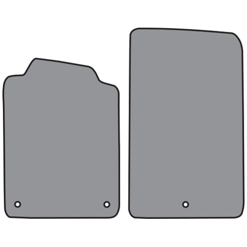 C5-C6 New Cutpile Floor Mat without Heel Pad 2pc (FM78) 1997-2007