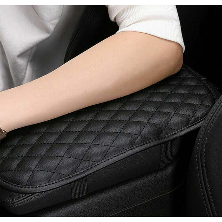 C5-C8 New Leather Center Console Armrest Cushion - Black 1997-2026