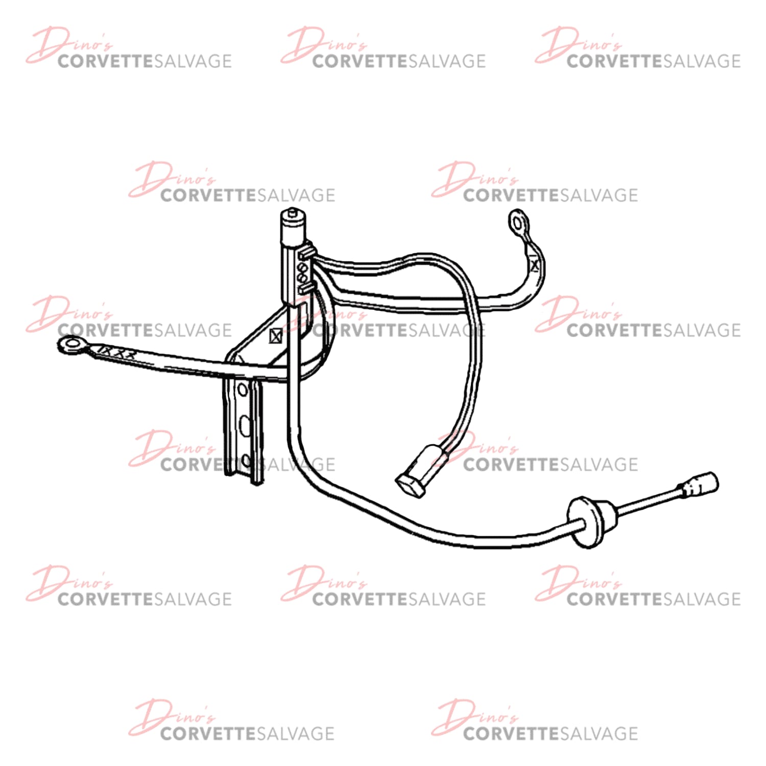 C5 Used Fixed Roof Coupe Radio Antenna Bracket 1999-2004