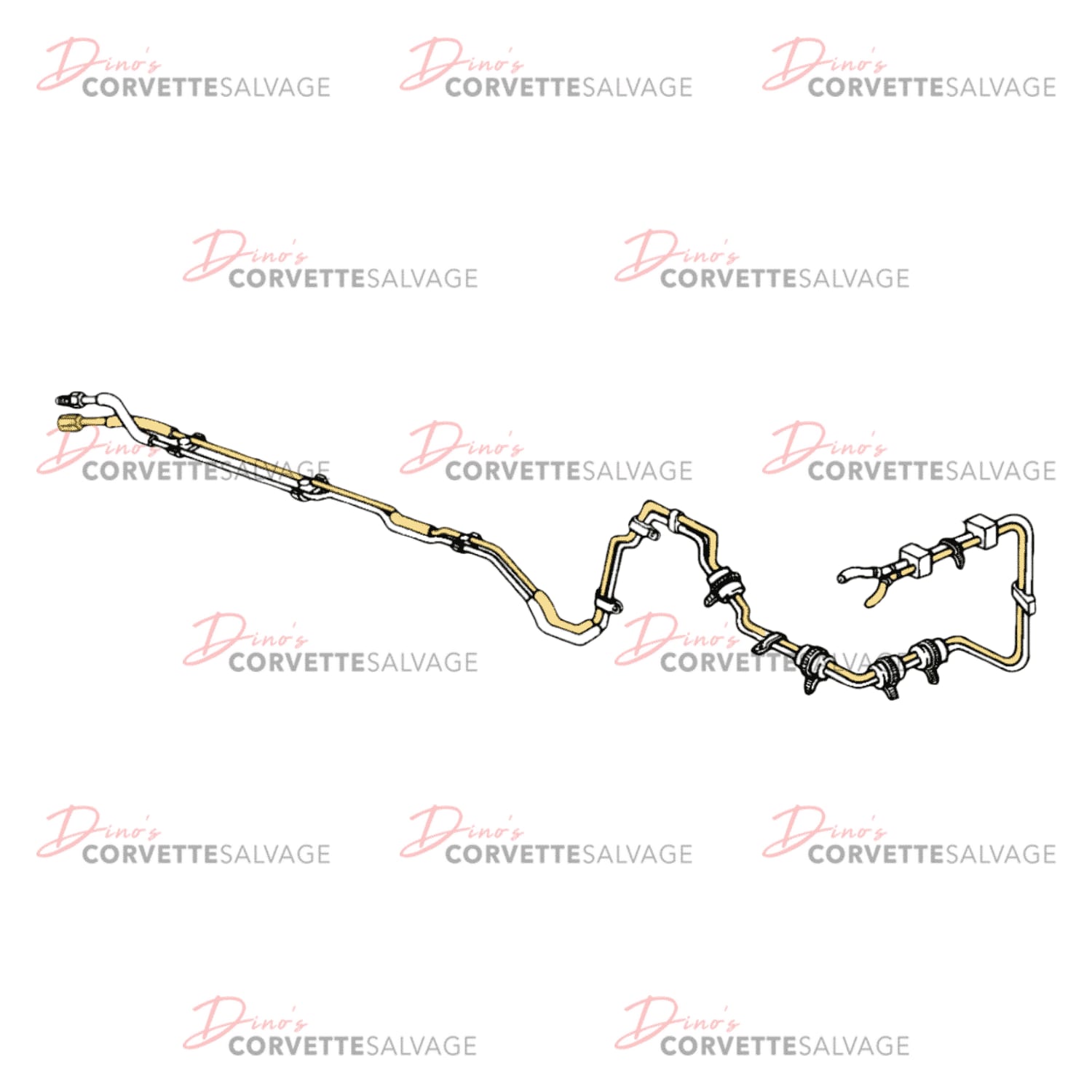 C4 Used Rear Fuel Return Pipe 1994-1996