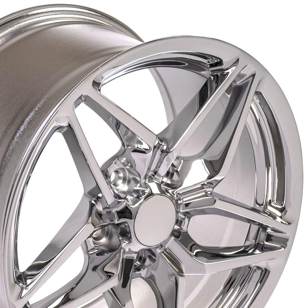 C4-C5 New Chrome 17x9.5 Wheel (CV31) 1988-2004