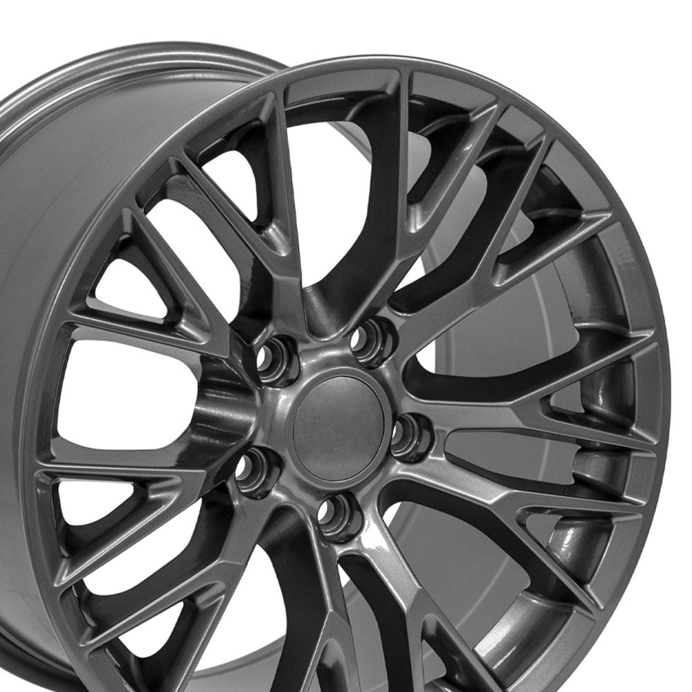 C4 New Gloss Gunmetal 17x9.5 Wheel Set of 4 (CV22) 1988-1996