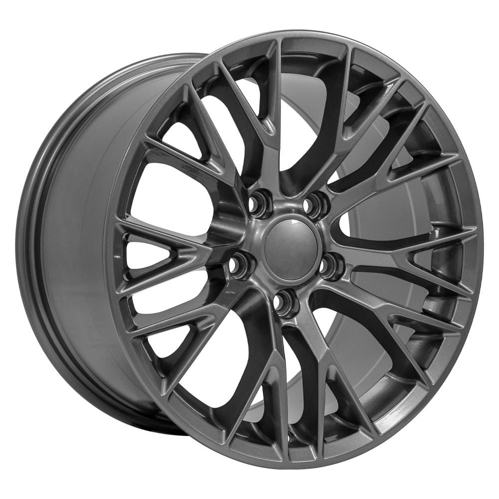 C4 New Gloss Gunmetal 17x9.5 Wheel Set of 4 (CV22) 1988-1996