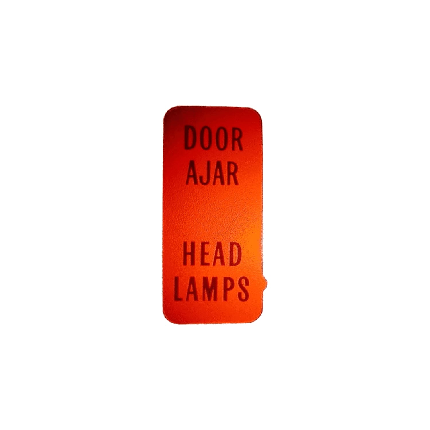 C3 New Door Ajar/Headlight Warning Lens 1972-1976