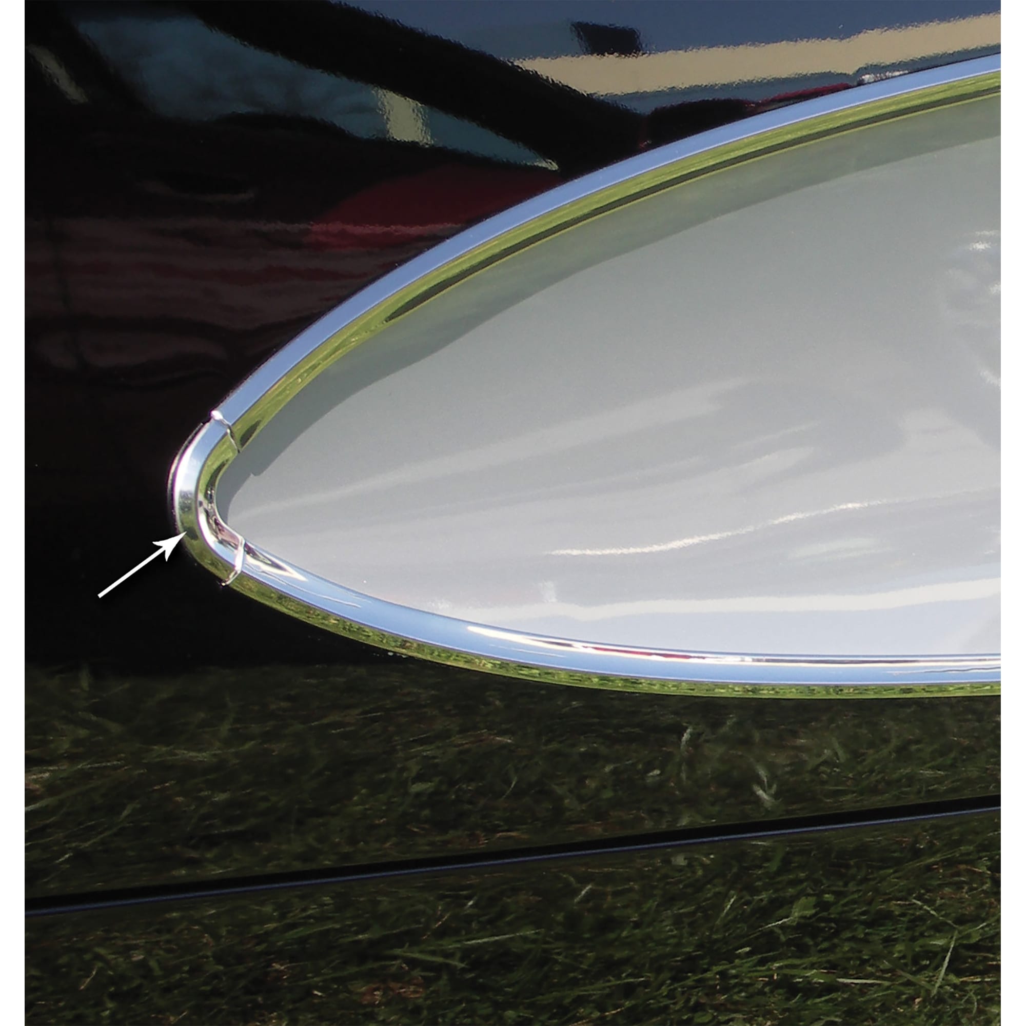 C1 New Side Molding, Door End - 2 Required 1956-1961