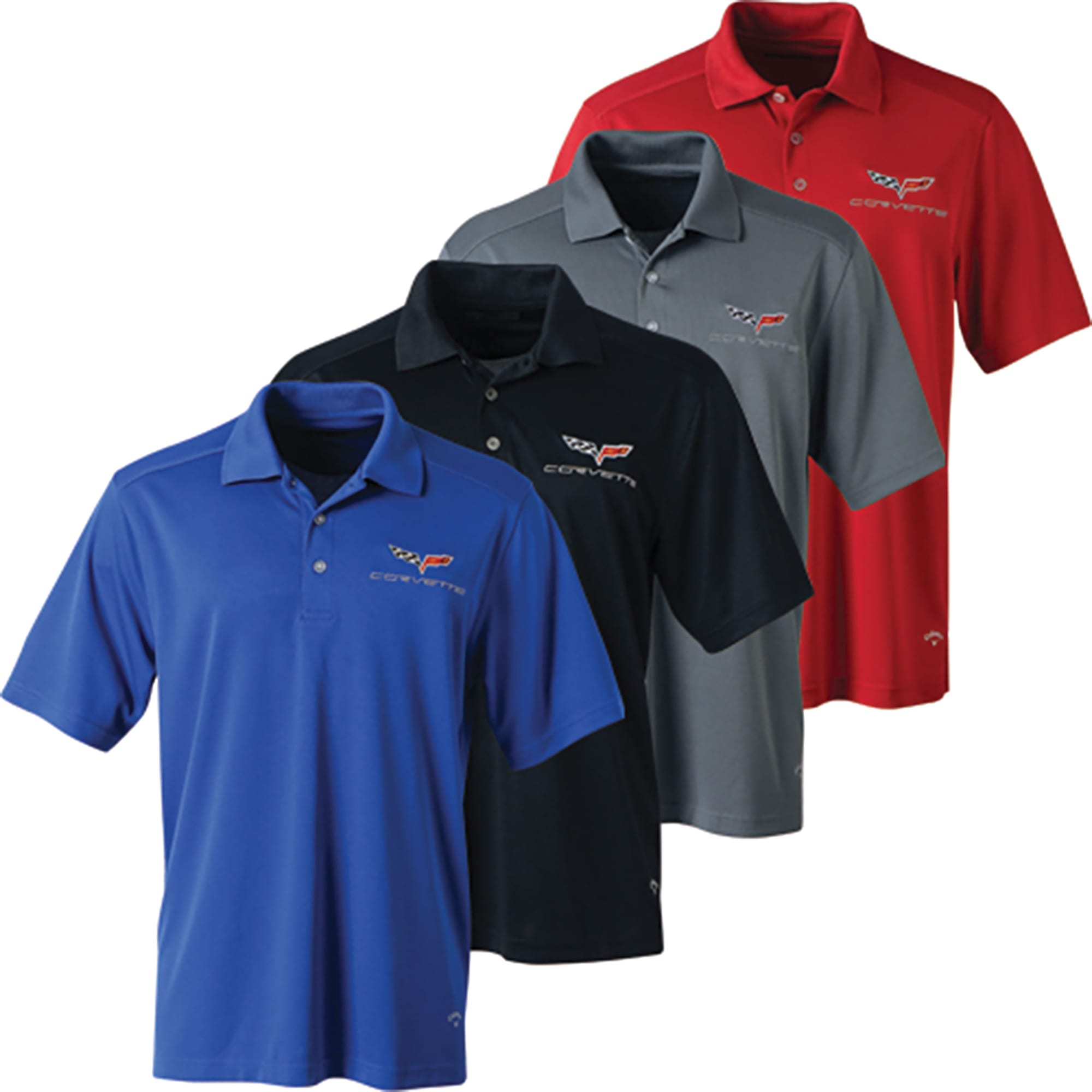 C6 New Mens C6 Polo Callaway - Red - Medium 2005-2013
