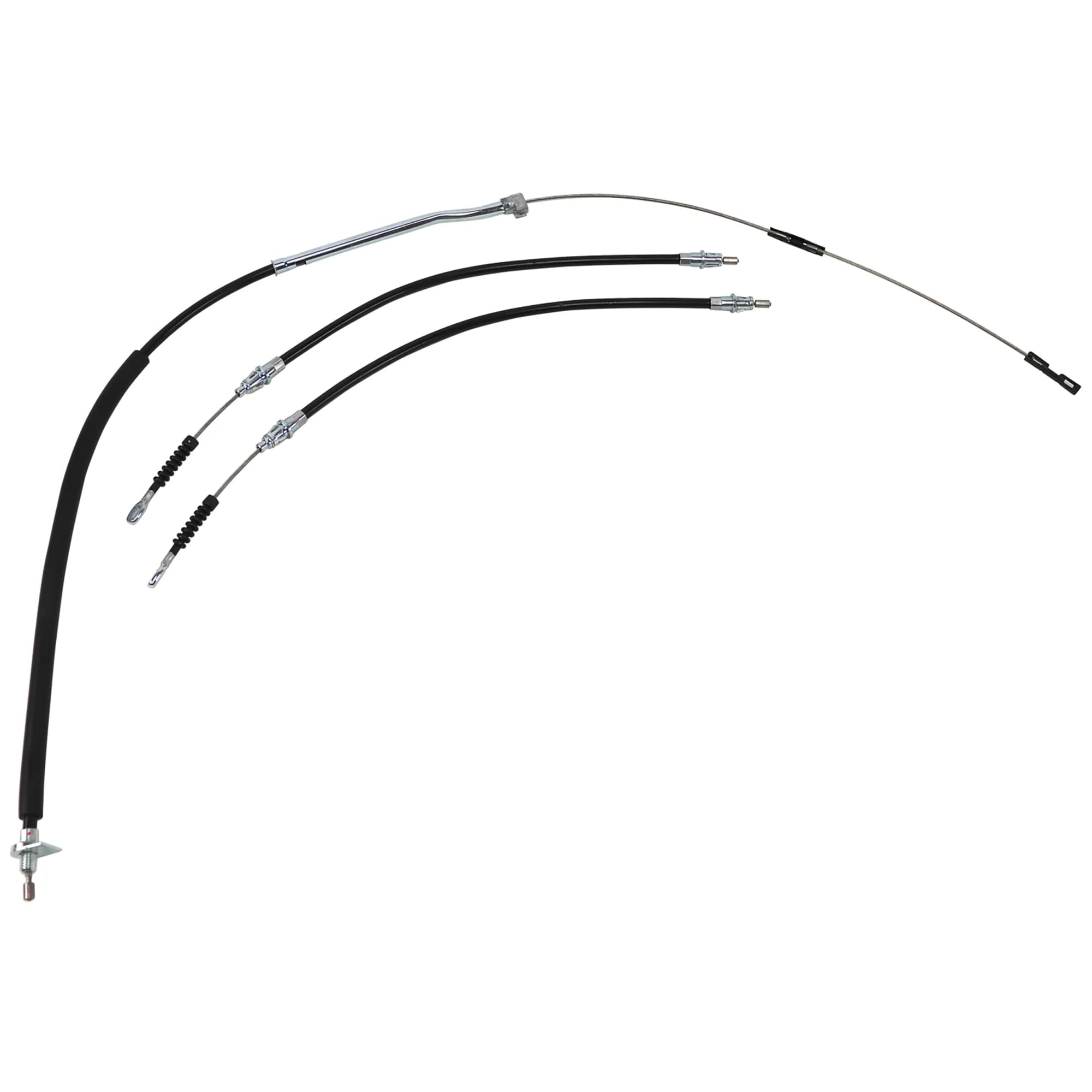 C4 New Park Brake Cable Kit - Front and Rear - 3pcs 1988-1996