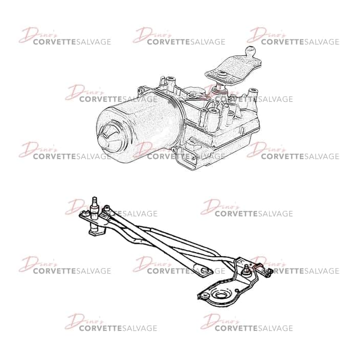 C5 Used Windshield Wiper Motor & Transmission Bundle 1997-2004