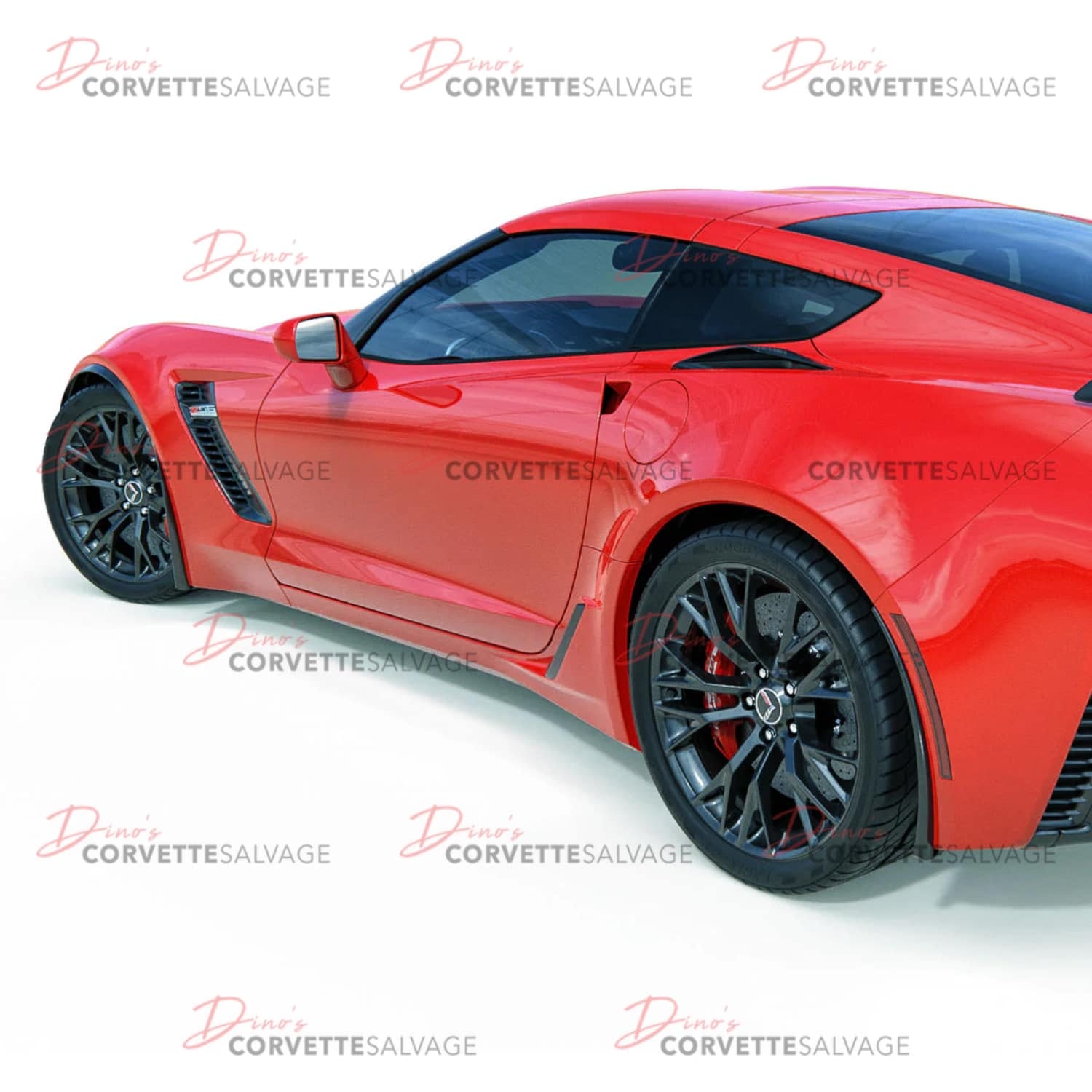 C7 Corvette New Carbon Flash Metallic Five1 Rock Guards 2014-2019 Installed