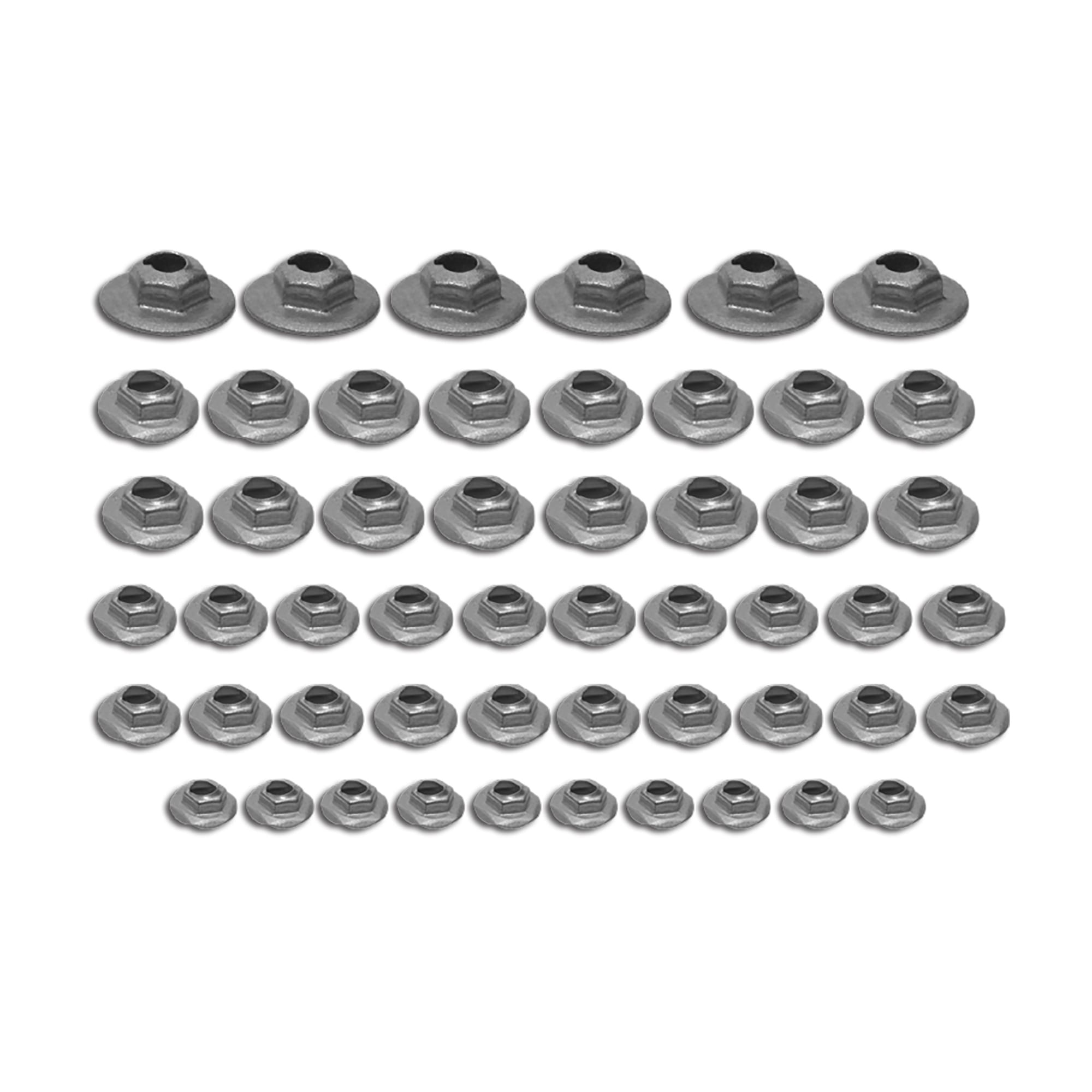 C3 New Emblem Speednut Kit, 52 Piece 1970-1972