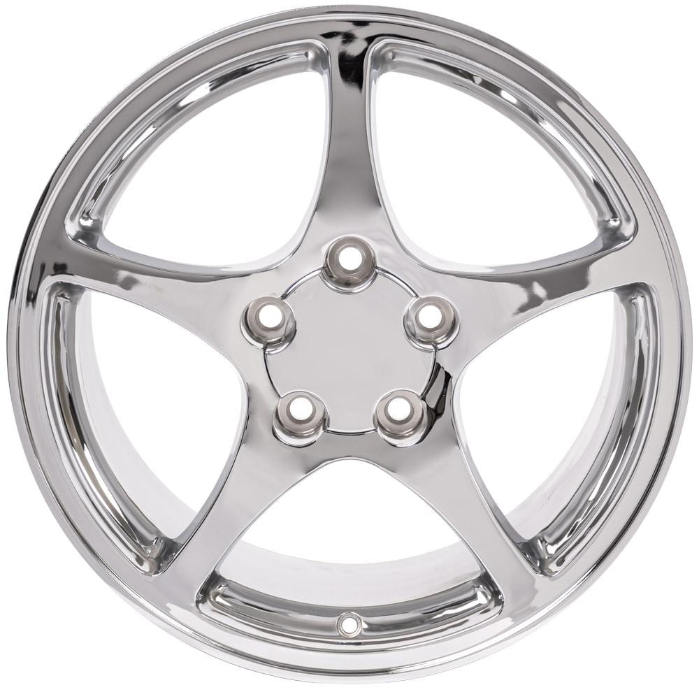 C4 New Chrome 17x8.5 Wheel Set of 4 (CV05) 1988-1996