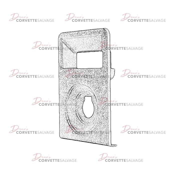 C4 Used Rear Floor Compartment Door Handle 1984-1996