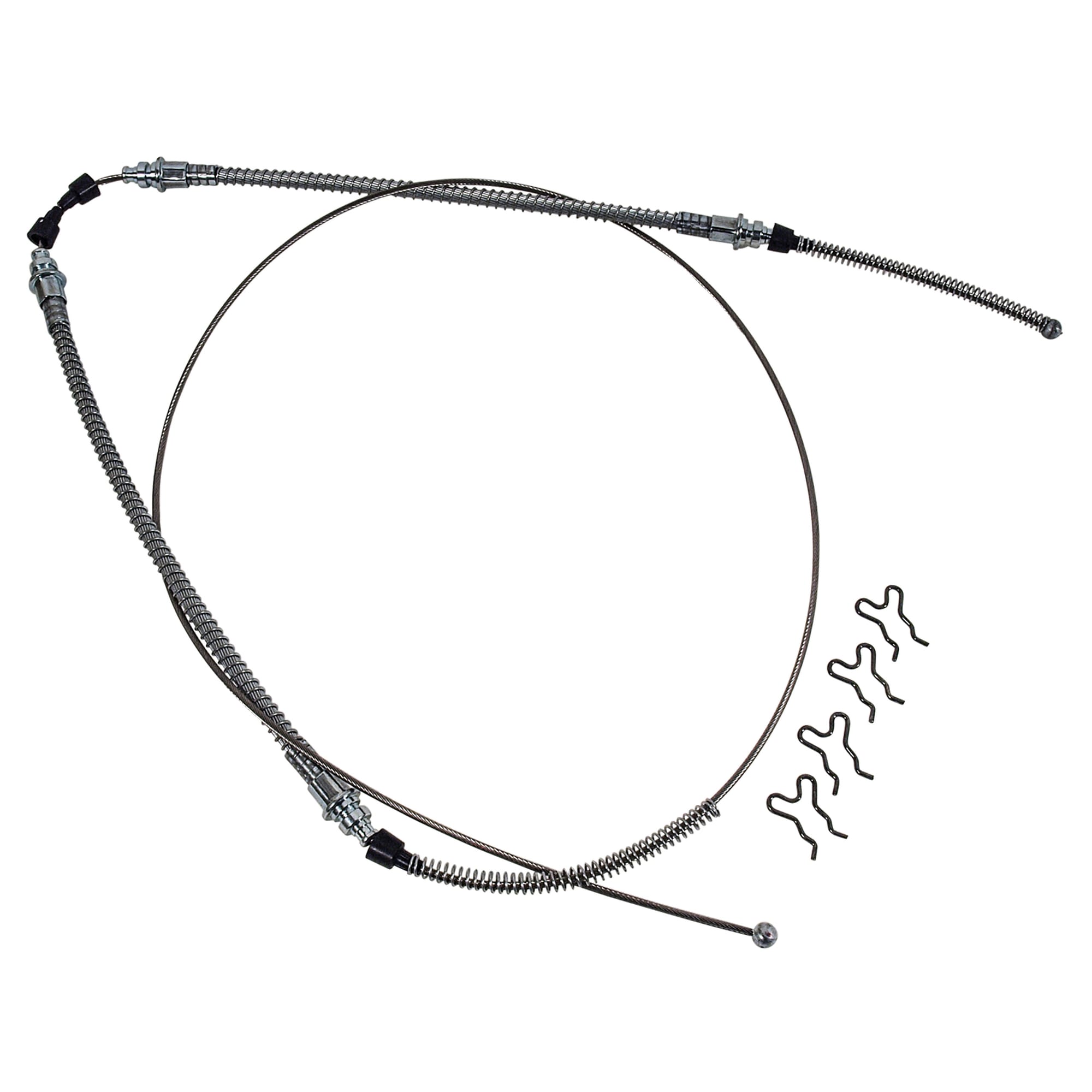 C2-C3 New Park Brake Cable, Rear Stainless 1965-1982
