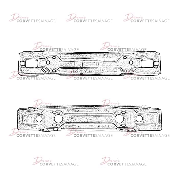 C4 Used Front Bumper Impact Bar 1984-1996