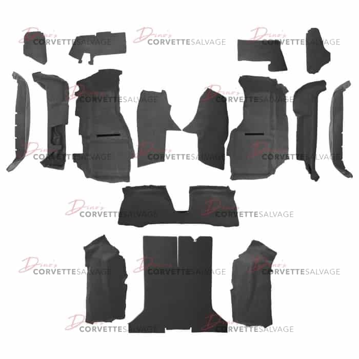 C4 New Coupe Full Carpet Set w/ Mass Backing 1992-1993