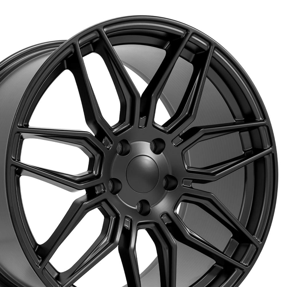 C8 New Satin Black 19x8.5 and 20x11 Wheel Set of 4 (CV03D) 2020-2026