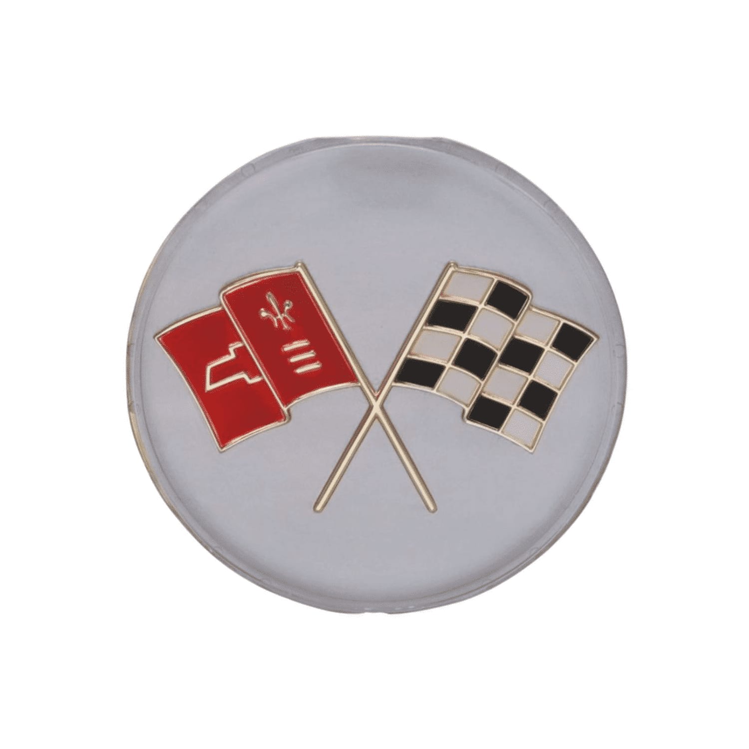 C2 New Fuel Door Emblem Early 1963
