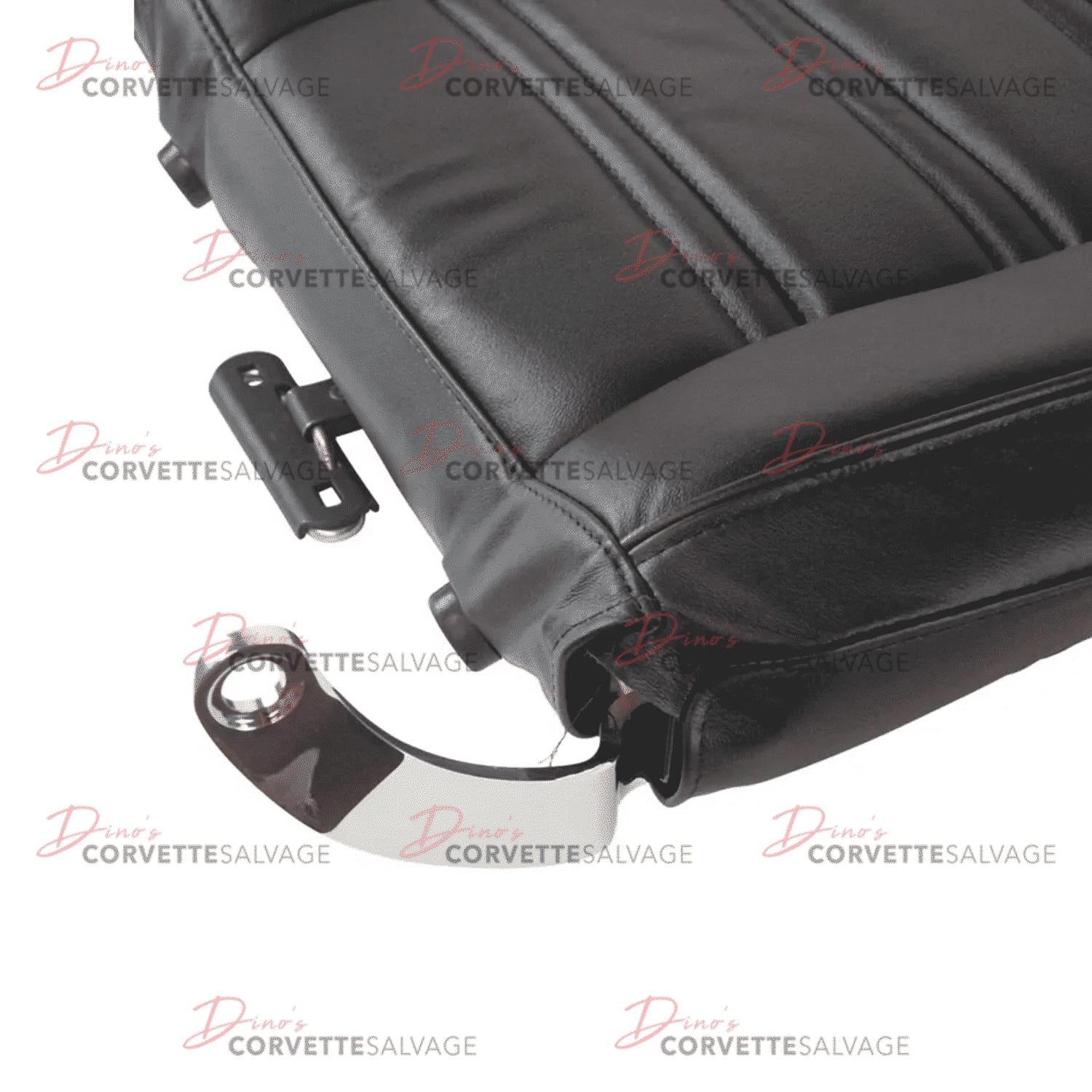 C3 Corvette New Black 100% Leather Mounted Seat Cover Set 1976-1978