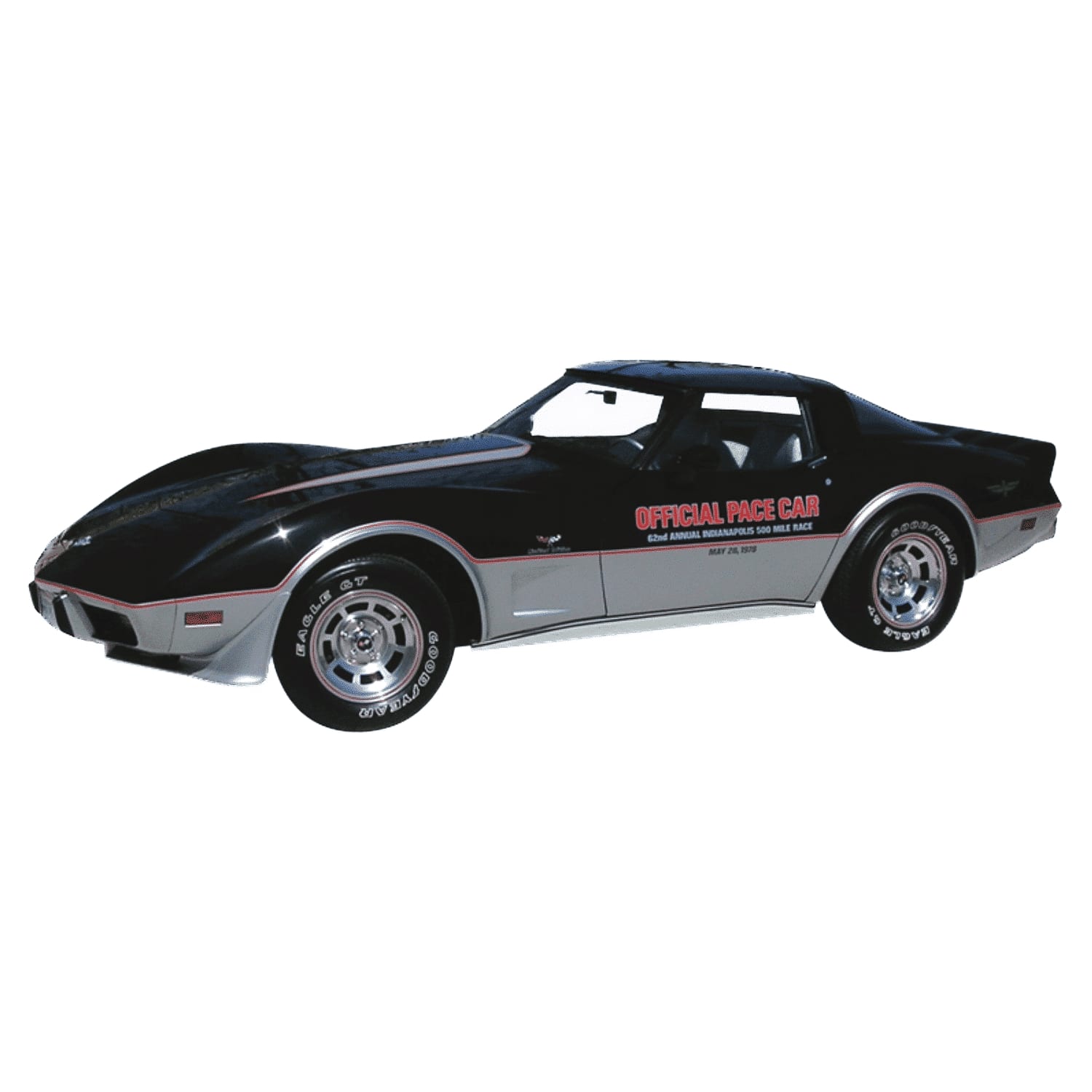 C3 New Silver Pace Car Decal Kit 1978