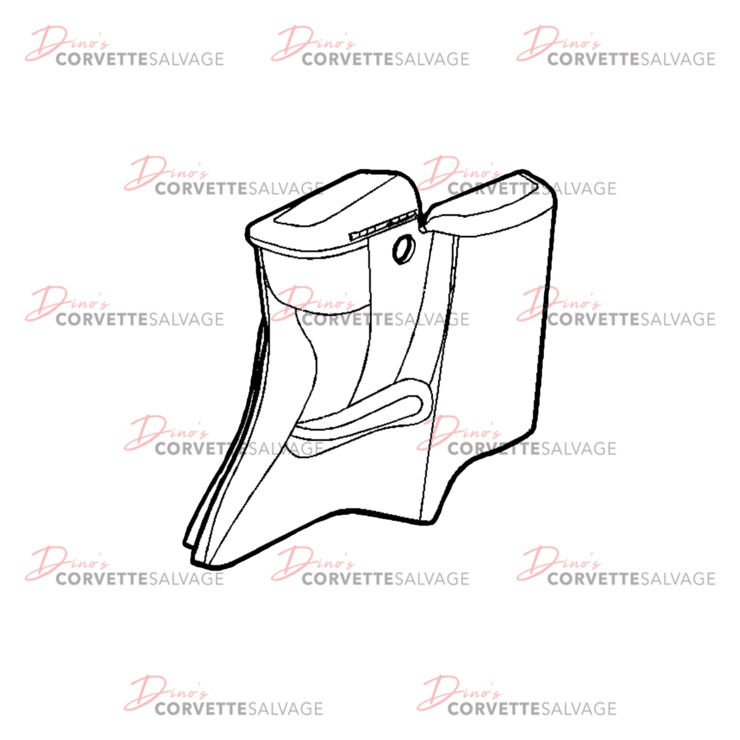 C5 Used Convertible Shale Body Lock Pillar Upper Trim 2003-2004
