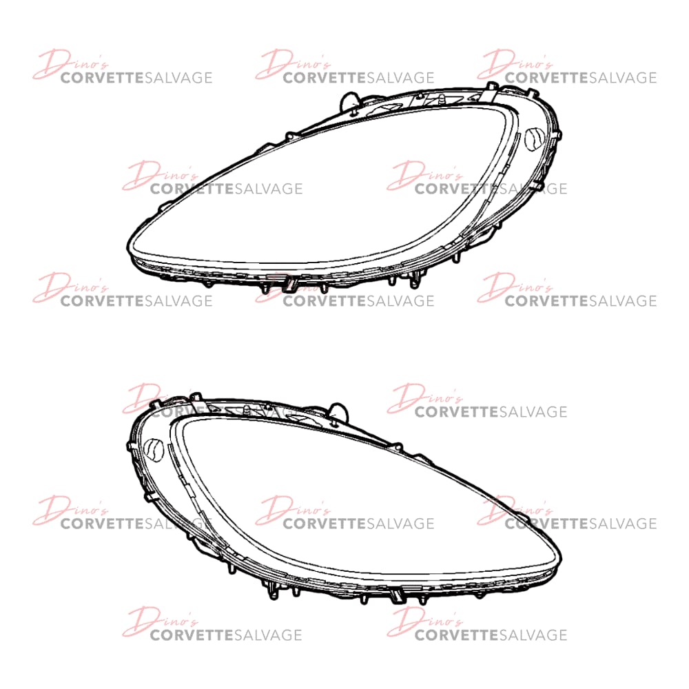 C6 Used Headlight Assembly 2005-2013