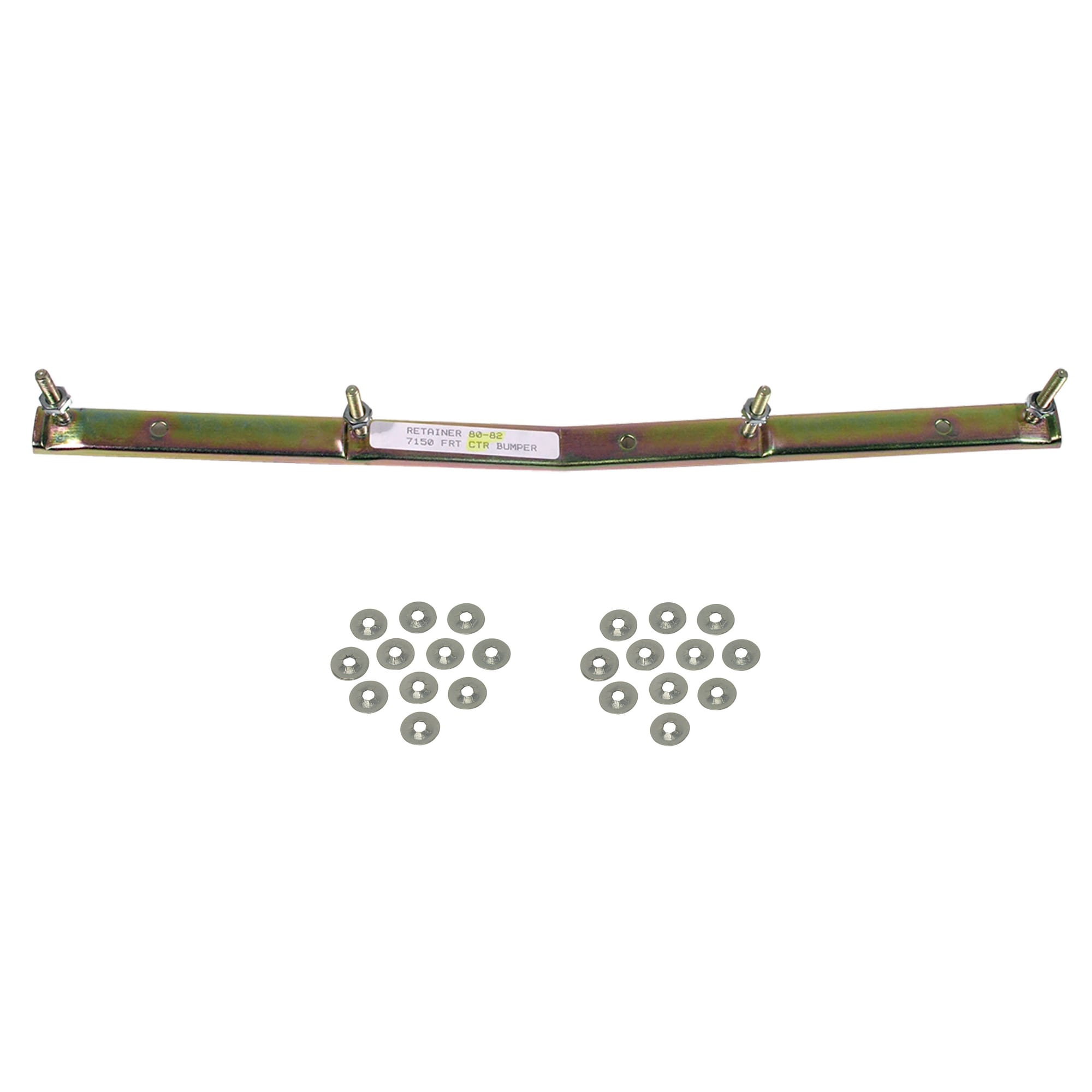 C3 New Front Bumper Retainer - Center with 24 Clips 1980-1982
