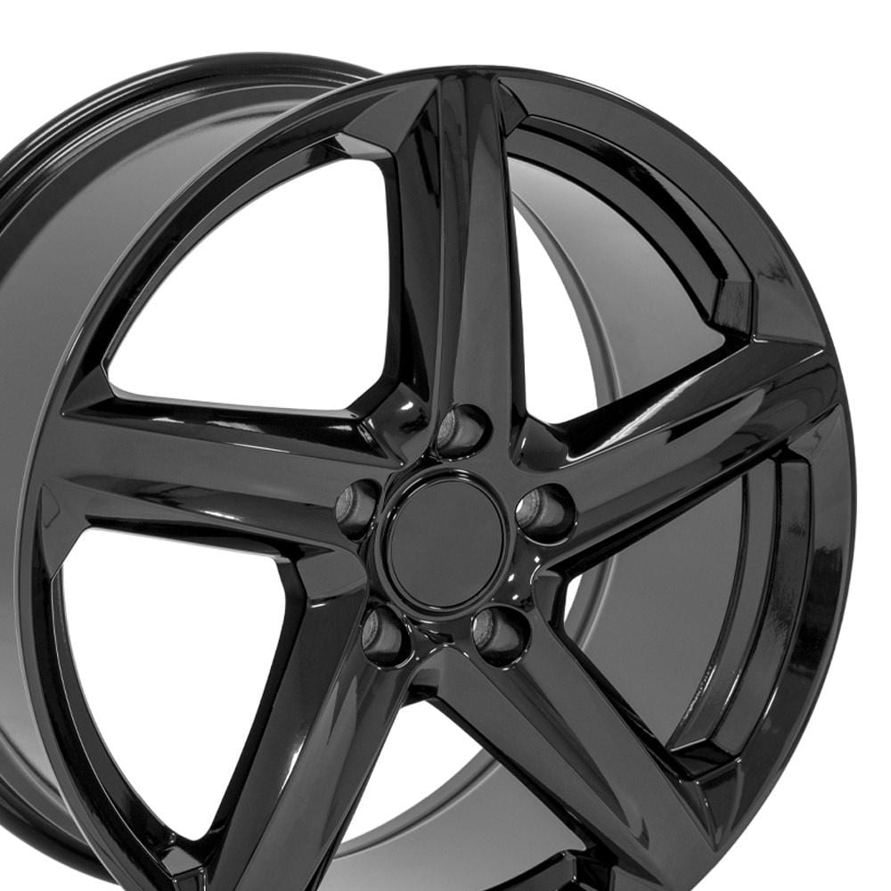 C4 New Gloss Black 18x8.5 Wheel Set of 4 (CV02C) 1988-1996