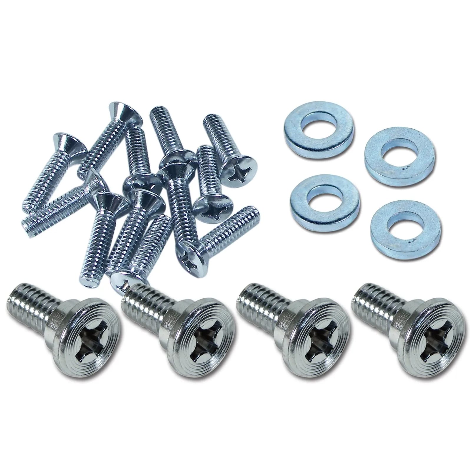 C2 New Seat Side Chrome Hardware Kit, 20 Piece 1963-1967