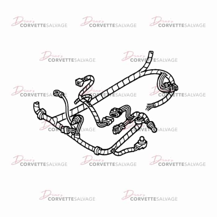 C4 Used Forward Lamp Wiring Harness 1996