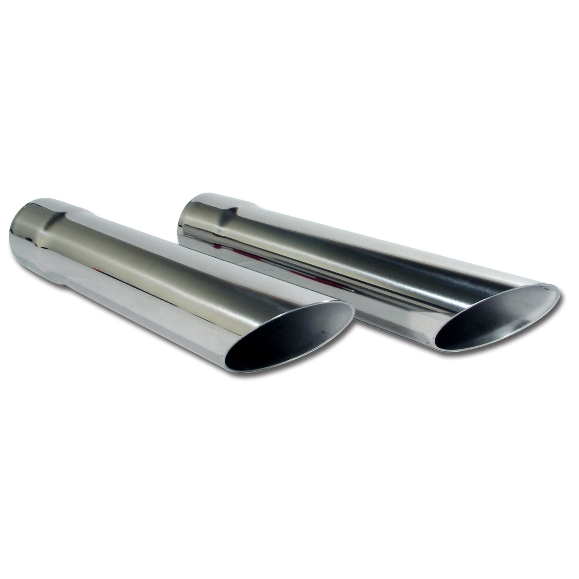 C2 New Exhaust Extensions, Stainless Steel 2" Dia 1963-1967