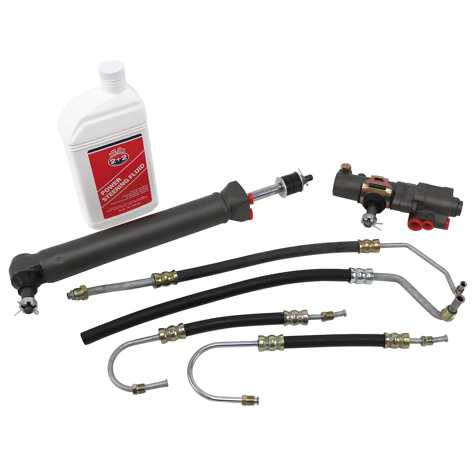 C3 New Power Steering Kit with Rebuilt Valve & Cylinder - Small Block 1980-1982