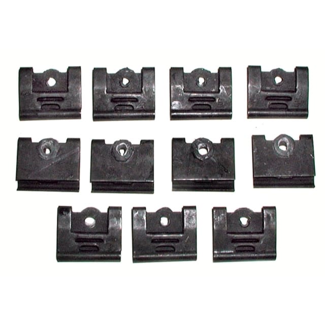C2 New Convertible Lower Windshield Reveal Molding Clip Set with Screws 1964-1967