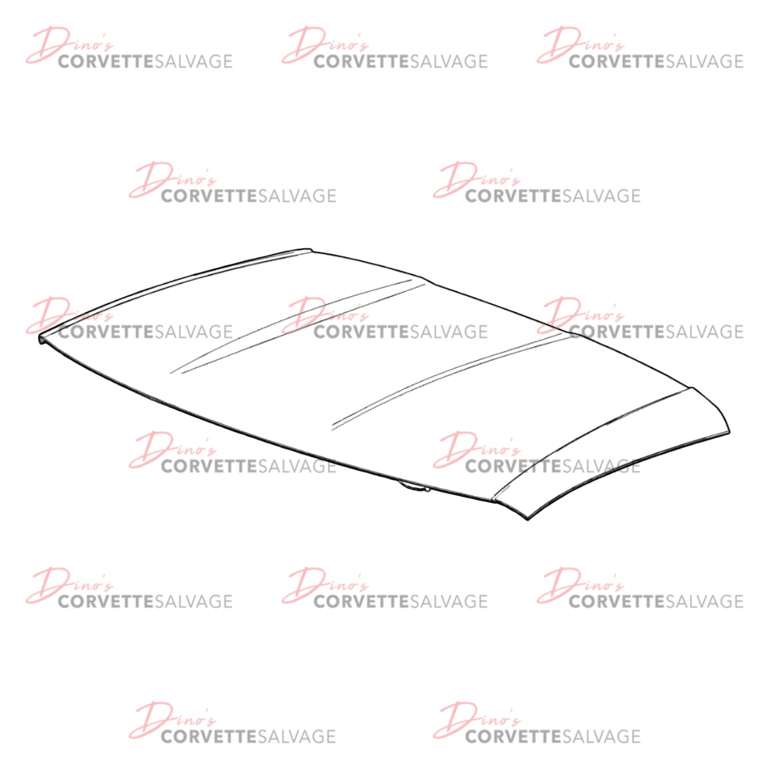 C8 Used Coupe Carbon Fiber Roof Lift Off Panel 2020-2024
