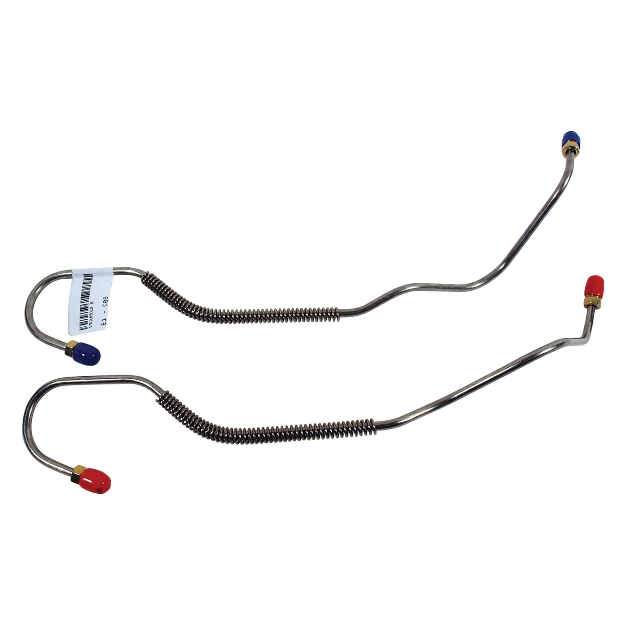 C2-C3 New Brake Lines, Rear Calipers-Stainless Steel 1965-1982