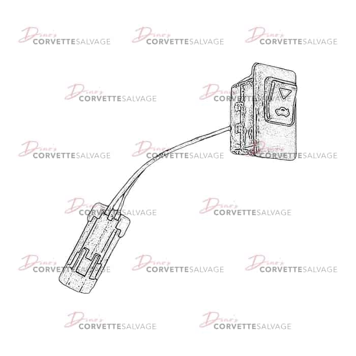 C4 Used Coupe Compartment Lid Release Switch 1988-1989