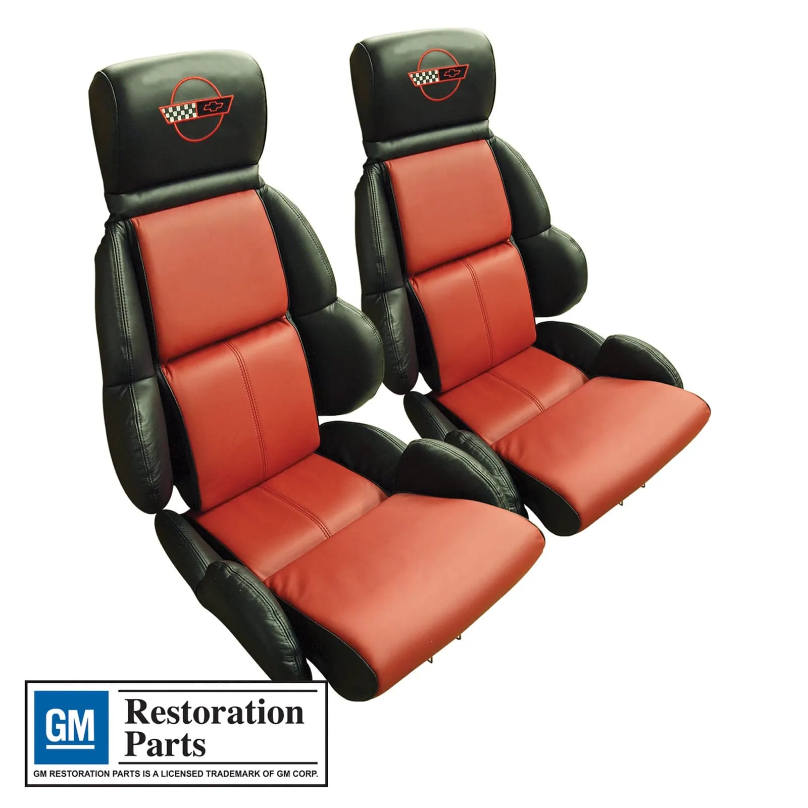C4 New Mounted Embroidered Seat Cover Parts & Labor Bundle - Standard Seats 1989-1992