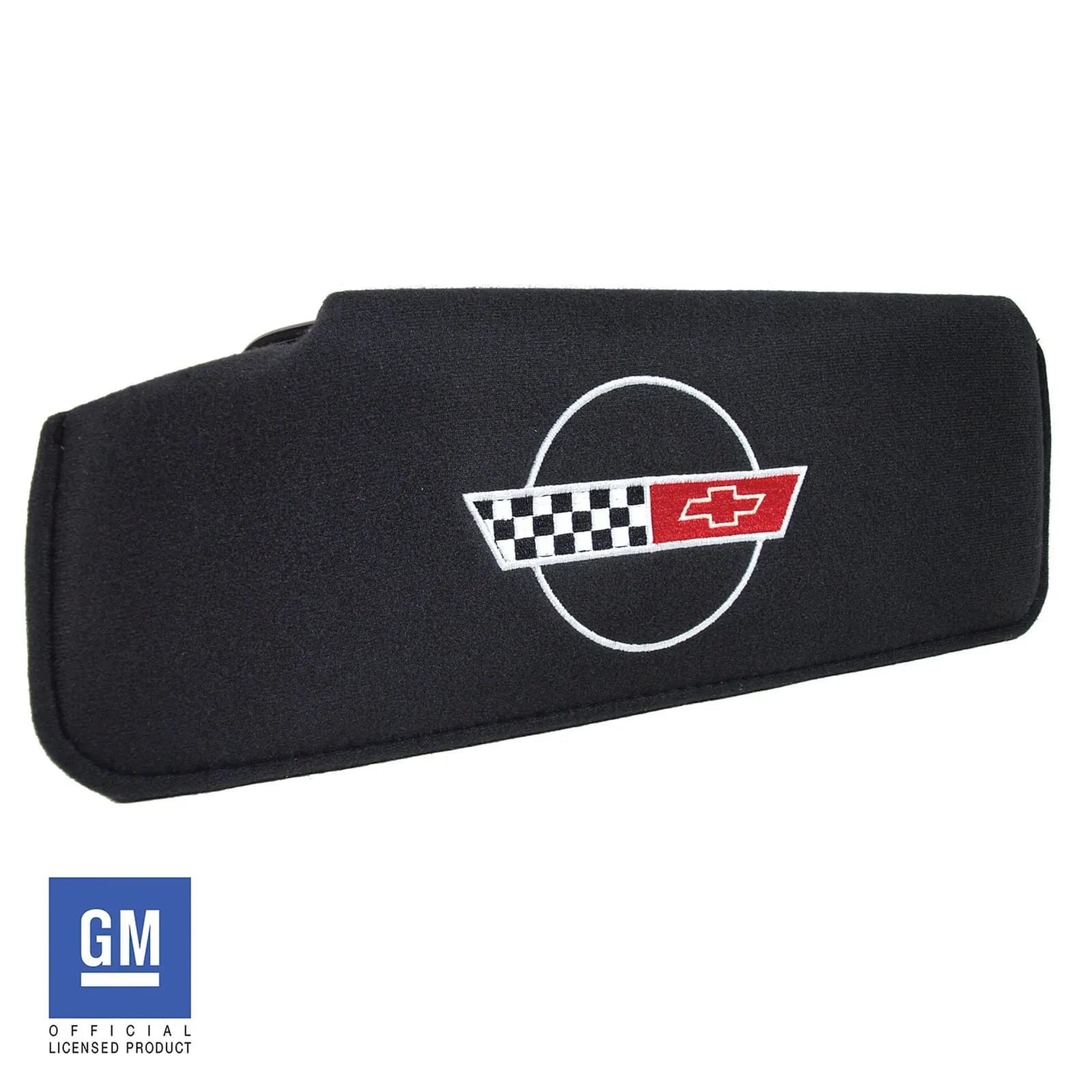 C4 New Passenger-Side Sunvisor, Replacement Embroidered with Logo 1984-1996
