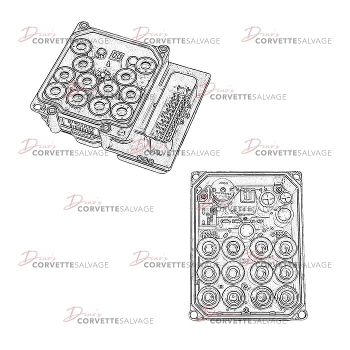 C6 Used Electronic Brake and Traction Control Module 2005-2013