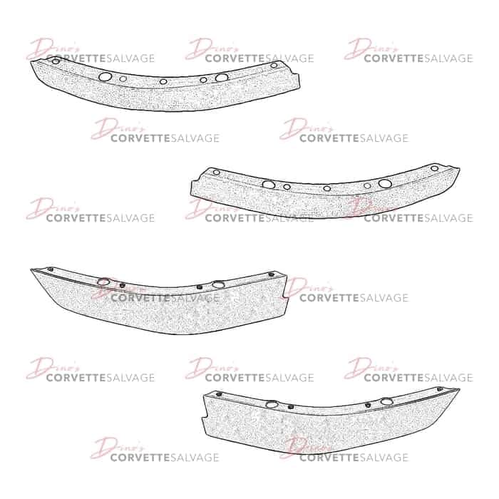 C4 Used Front Air Deflector 1984-1996