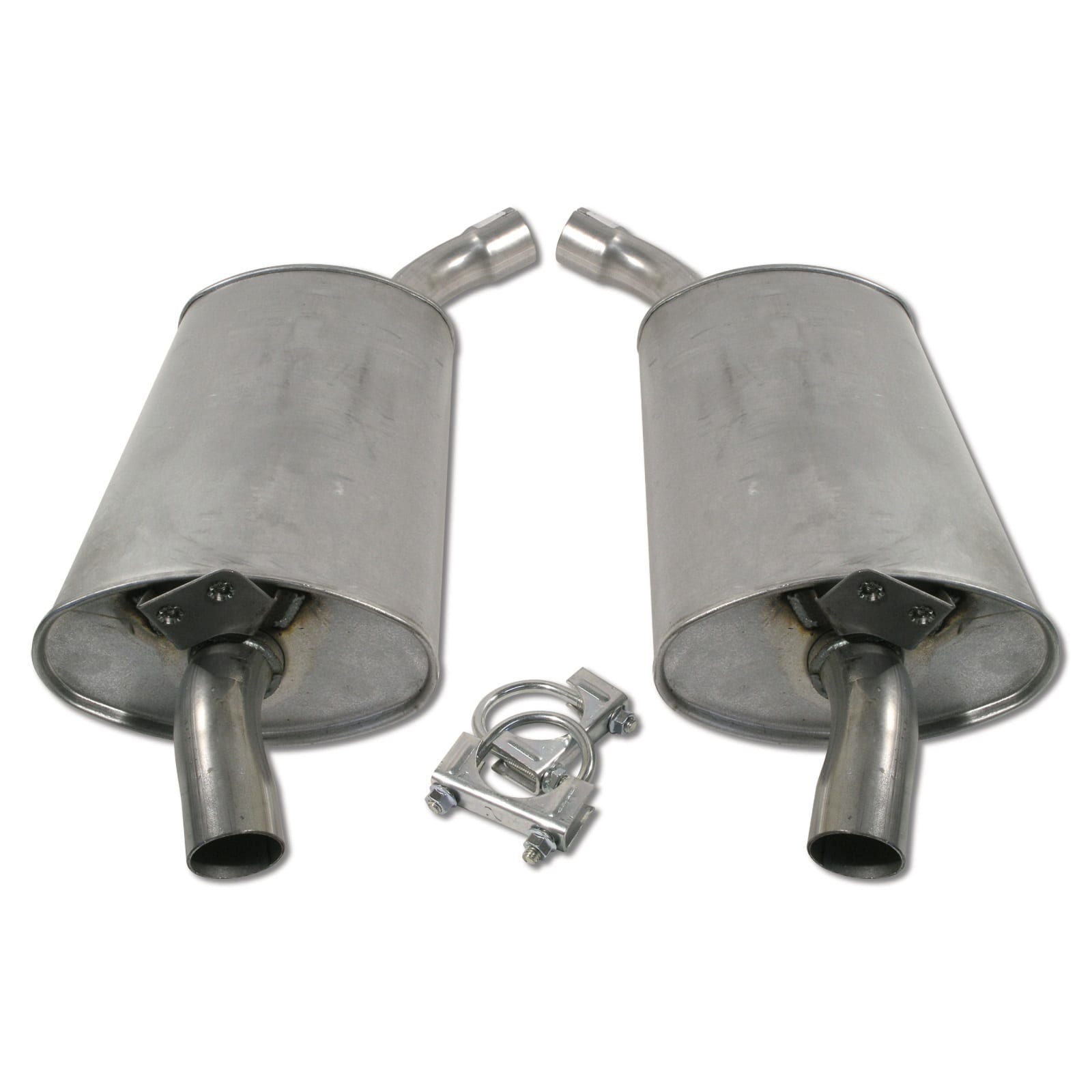 C3 New Mufflers, 2 Inch (73 Replacement) 1968-1973