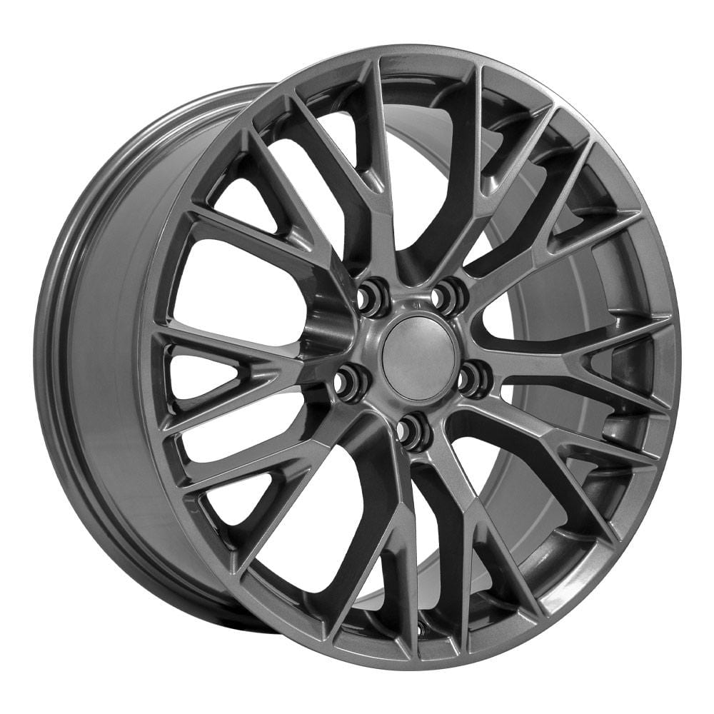 C4 New Gloss Gunmetal 18x8.5 Wheel Set of 4 (CV22B) 1988-1996