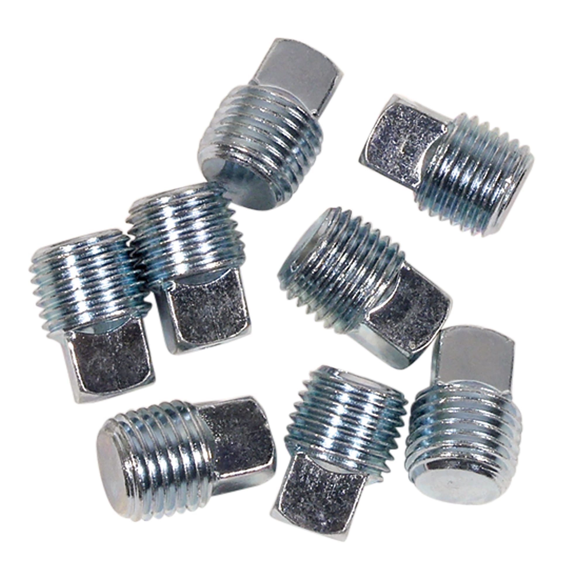 C2-C3 New Exhaust Manifold Emission Hole Plugs, 8 Piece 1966-1979