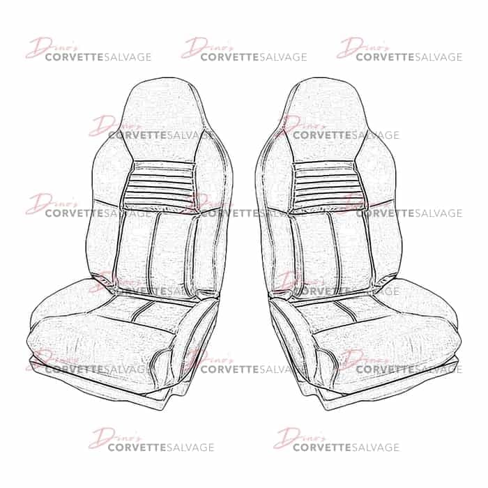 C4 New Standard Seat Leather Set 1994-1996