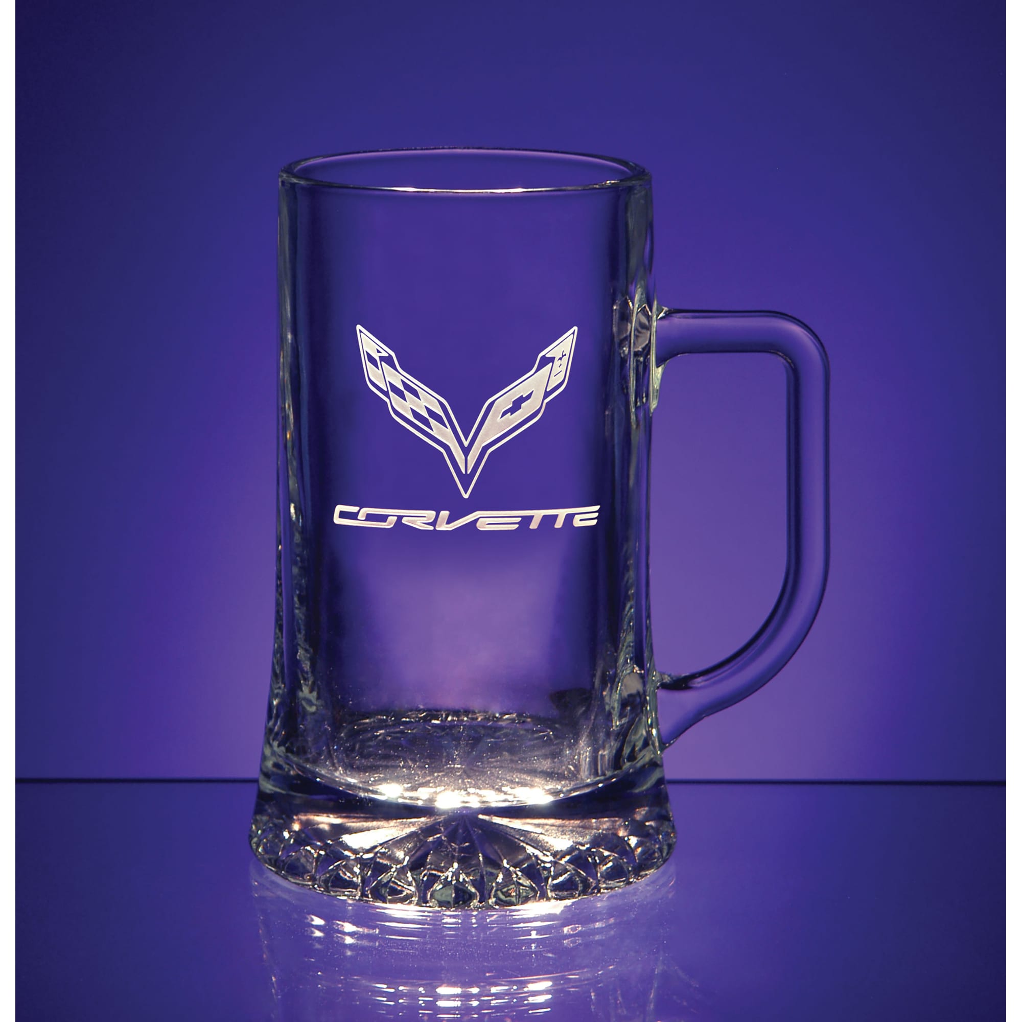 C7 New Glass Mug Set - Tall Pilsner 17oz with C7 Logo 4pc Set 2014-2019