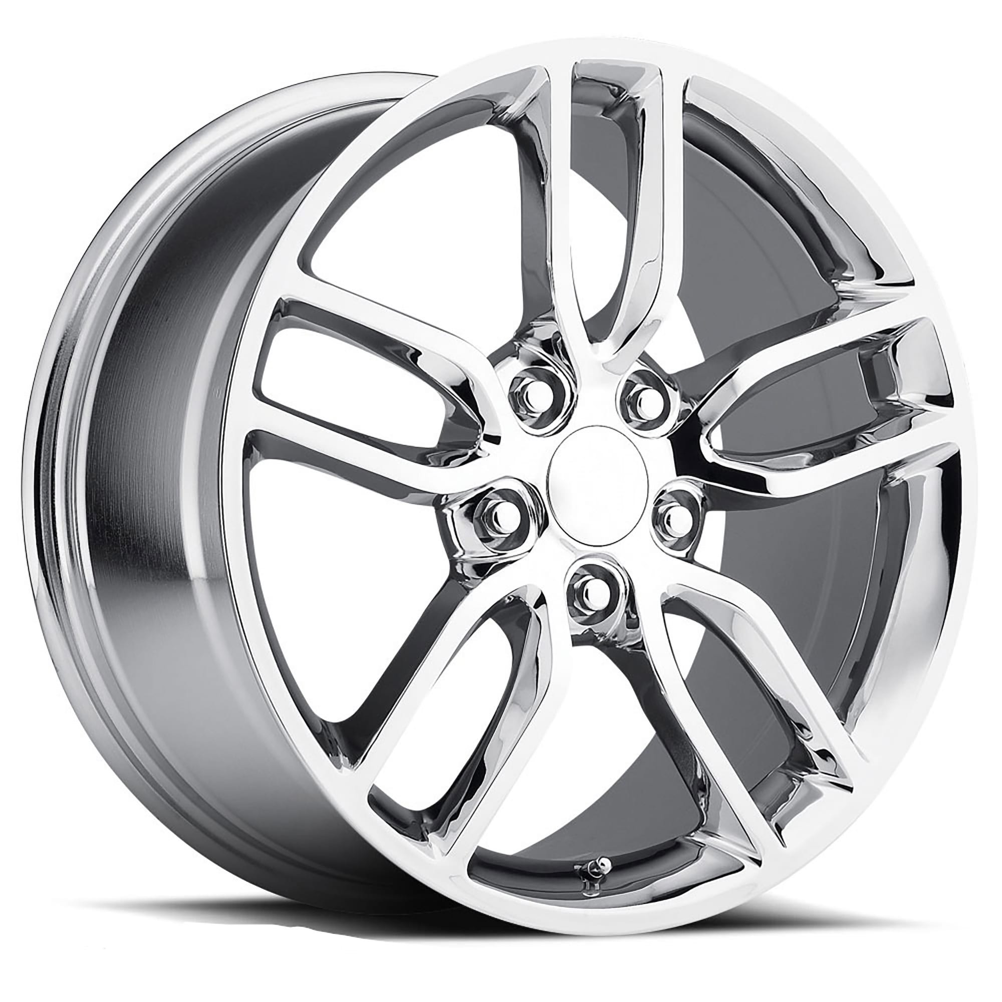 C6-C7 New C7 Z51 Style Chrome Wheel 19x8.5 56mm Offset 2005-2019