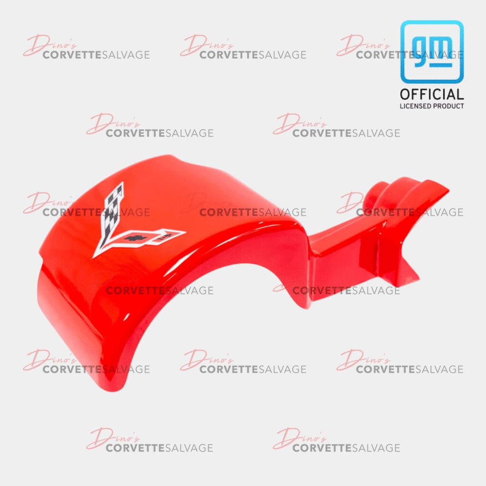 C7 Corvette New Red Flag Painted Alternator Cover 2015-2019